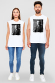 Albert Einstein Beyaz Unisex Kolsuz Tişört