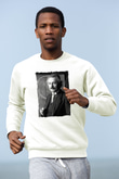 Albert Einstein Beyaz Unisex Sweatshirt