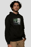 Albert Einstein Enerji Formülü Baskılı Unisex Siyah Hoodie