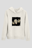 Albert Einstein Unisex Baskılı Beyaz Kapüşonlu Sweatshirt