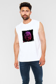 Albert Einstein Unisex Baskılı Beyaz Kolsuz Tişört