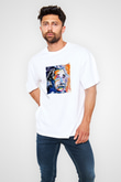 Albert Einstein Unisex Baskılı Beyaz Tişört