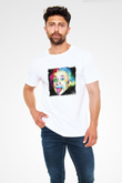 Albert Einstein Unisex Baskılı Beyaz Tişört