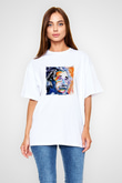 Albert Einstein Unisex Baskılı Beyaz Tişört