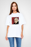 Albert Einstein Unisex Baskılı Beyaz Tişört