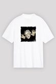 Albert Einstein Unisex Baskılı Beyaz Tişört