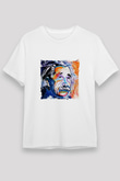 Albert Einstein Unisex Baskılı Beyaz Tişört