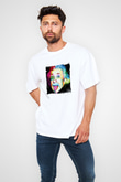 Albert Einstein Unisex Baskılı Beyaz Tişört