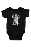 Alcest Baskılı Unisex Siyah Bebek Body - Zıbın