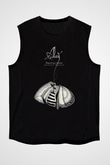 Alcest Baskılı Unisex Siyah Kolsuz Tişört - Tshirt
