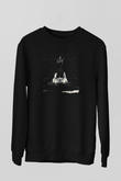 Alcest Baskılı Unisex Siyah Sweatshirt
