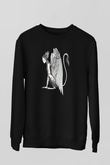 Alcest Baskılı Unisex Siyah Sweatshirt