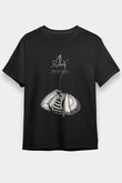 Alcest Baskılı Unisex Siyah Tişört - Tshirt