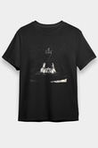 Alcest Baskılı Unisex Siyah Tişört - Tshirt