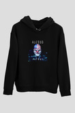 Alesso Baskılı Unisex Siyah Hoodie