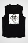 Alesso Baskılı Unisex Siyah Kolsuz Tişört