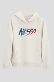 Alesso Beyaz Unisex Kapşonlu Sweatshirt