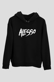 Alesso Siyah Unisex Kapüşonlu Sweatshirt