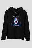 Alesso Siyah Unisex Kapüşonlu Sweatshirt