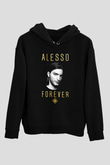 Alesso Siyah Unisex Kapüşonlu Sweatshirt