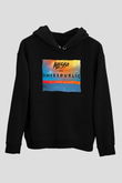 Alesso Siyah Unisex Kapüşonlu Sweatshirt