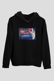 Alesso Siyah Unisex Kapüşonlu Sweatshirt