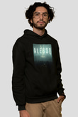 Alesso Siyah Unisex Kapüşonlu Sweatshirt