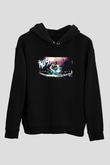 Alesso Siyah Unisex Kapüşonlu Sweatshirt