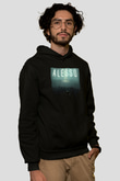 Alesso Siyah Unisex Kapüşonlu Sweatshirt