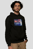 Alesso Siyah Unisex Kapüşonlu Sweatshirt