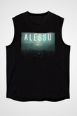 Alesso Siyah Unisex Kolsuz Tişört
