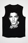 Alesso Siyah Unisex Kolsuz Tişört