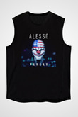 Alesso Siyah Unisex Kolsuz Tişört