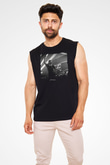 Alesso Siyah Unisex Kolsuz Tişört