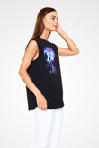 Alesso Siyah Unisex Kolsuz Tişört
