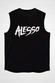 Alesso Siyah Unisex Kolsuz Tişört