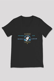 Alesso Siyah Unisex V Yaka Tişört