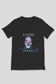 Alesso Siyah Unisex V Yaka Tişört