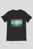Alesso Siyah Unisex V Yaka Tişört