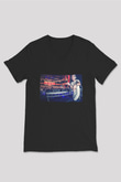 Alesso Siyah Unisex V Yaka Tişört