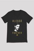 Alesso Siyah Unisex V Yaka Tişört