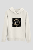 AlessoBaskılı Beyaz Hoodie