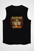 Alestorm Baskılı Unisex Siyah Kolsuz Tişört