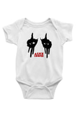Alice Cooper Baskılı Beyaz Unisex Bebek Body - Zıbın