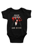 Alice Cooper Baskılı Siyah Bebek Body - Zıbın