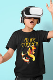 Alice Cooper Baskılı Siyah Unisex Çocuk Tişört
