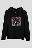 Alice Cooper Baskılı Unisex Siyah Hoodie