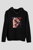 Alice Cooper Baskılı Unisex Siyah Hoodie