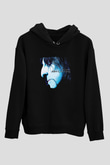 Alice Cooper Baskılı Unisex Siyah Hoodie