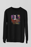 Alice Cooper Baskılı Unisex Siyah Sweatshirt